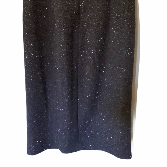 Eliza J Glitter Knit Off The Shoulder Dress Size 8 Party Sparkle New Yeara - Picture 8 of 14